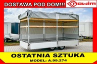 Przyczepa plandeka laweta spedycyjna 8 palet 2,5T 4,2 m zarejestrowana