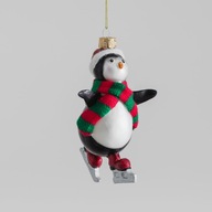 Szklana Bombka dla fanów jazdy na łyżwach Łyżwiarstwa pingwin dla dzieci