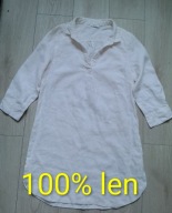 Sukienka lniana len kremowa M/ L