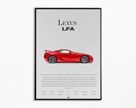 PLAKAT LEXUS LFA IDEALNY NA PREZENT OBRAZ NA ŚCIANE A3 WYDRUK