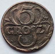 5 Groszy 1939 r. śr. 20 mm Brąz