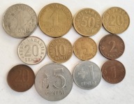 zestaw monet Litwa Estonia 12 szt.