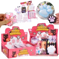 ZESTAW DO ROBIENIA GNIOTKÓW KOCIA ŁAPA DLA DZIECI NA PREZENT SLIME ŻEL