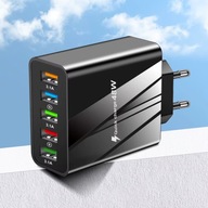 Ładowarka USB 48W 5x QC 3.0 – Szybkie ładowanie do iPhone, Samsung, Xiaomi