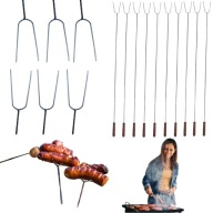 KIJE NA OGNISKO DO KIEŁBASY NA GRILL PALENISKO WIDELCE WIDEŁKI 120CM 10SZT