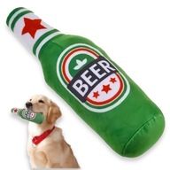 Pluszowa ZABAWKA Dla Psa PISZCZĄCA Butelka Piwa ŚMIESZNE Zabawki Browar