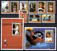 **96 GUYANA 4898-4906 BL.438-439 = 24E - OLIMPIADA