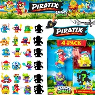 PIRATIX CRAZY JUNGLE ZESTAW 4 FIGUREK 4 PAK FIGURKI KOLEKCJONERSKIE