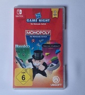 HASBRO GAME NIGHT 3W1 MONOPOLY + RISK + TRIVAL PURSUIT, ANGIELSKA