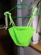 TOP KRÓTKI ZIELONY NEON WIĄZANE RAMIĄCZKA R S