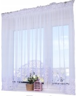 FIRANA DO OKIEN GOTOWA ŁUK GIPIURA WOAL 400x160 LAMÓWKA WYCIĘTA SALONU DOMU