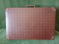 Stara kartonowa walizka podróżna - ładny stan