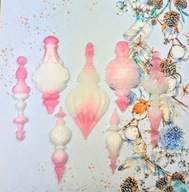 Niepowtarzalne zawieszki świąteczne na choinkę Sople zestaw 7 sztuki