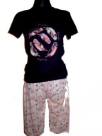 PIŻAMA młodzieżowa spodnie 3/4 r. XL 100% cotton