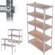 REGAŁ MAGAZYNOWY SPIŻARNIA WARSZTAT METALOWY DREWNIANY 180X60X40 SOLIDNY