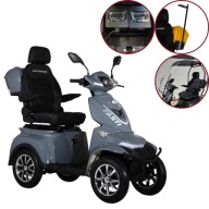 Szary skuter inwalidzki ELECTRORIDE Fasti 4 MAX -100% elektryczny, stabilny