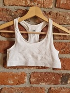Biały sportowy stanik * H&M