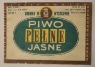 ETYKIETA - WYSZKÓW - BROWAR W WYSZKOWIE - PIWO PEŁNE JASNE