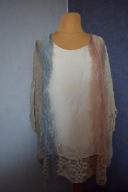 Mirelle Sukienka jedwabna z wiskozą włoska oryginalny rękaw_50