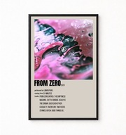 Plakat A4 z ramką LINKIN PARK "FROM ZERO" 21x29,7cm