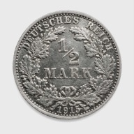 1/2 marki 1915 E Niemcy