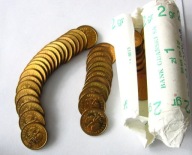 2 gr grosze 1990 z rolki menniczej 1 sztuka