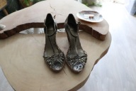 Stuart Weitzman skórzane sandały