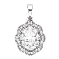 50870 Zawieszka srebrna stal chirurgiczna 316L "brylantowa" markiza