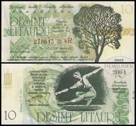 BNB - LITWA SZAWLE Šiauliai 10 Litów Litu 1991 # 270645 vR # 10 Litauru UNC
