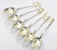 NORBLIN ŁYŻECZKI DO HERBATY fas. MEDALION KOMPLET 6 szt. PIĘKNE!