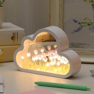 LAMPA TULIPAN, LAMPY NOCNE Z LUSTREM W CHMURZE DO SYPIALNI