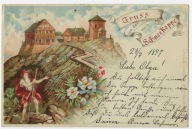 F58 Gruss aus der Schneekoppe 1897 Śnieżka Wczesna LITOGRAFIA Riesengebirge