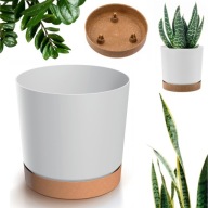 DONICZKA DONICA OSŁONA BIAŁA OKRĄGŁA Z PODSTAWKĄ PLASTIKOWA SZER.20cm