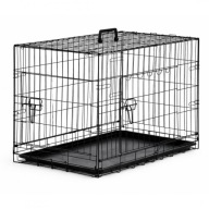 Klatka Kennelowa XXL dla Psa Kota 2 Drzwi Składana Komfortowa przestrzeń