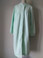 Śliczna markowa bielizna cieplutki miętowy szlafrok Damart rozmiar S