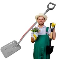ŁOPATA METALOWA DO PRACY W OGRODZIE KOPANIA PIASKU WĘGLA ZIEMI SOLIDNA