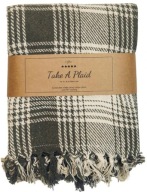 Koc piknikowy 160x160 cm wodoodporny zielony bawełna z recyklingu