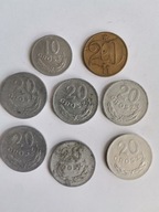 Zestaw 8 starych monet ( nr 30) Gramy dla WOŚP