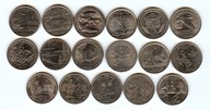 USA - monety Quarter Dollar - 17 sztuk - 25 Cent