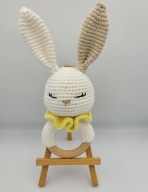 Grzechotka Królik Króliczek na szydełku prezent Handmade