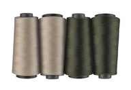 Nici do owerloka poliestrowe oliwkowy beżowy 4 szt.