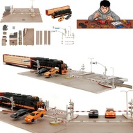 Diorama Szybcy i Wściekli Wyścig z Pociągiem - Piękna prezentacja kolekcji