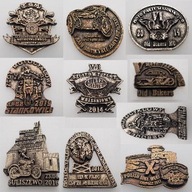 Znaczek, odznaka, blacha zlotowa, motocyklowa No.2921 Zestaw 10 sztuk