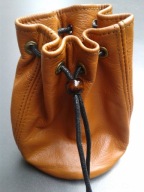 sakiewka mieszek portfel na monety skóra