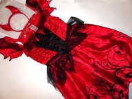 ANGLIA 9-10 L. STRÓJ DIABLICZKI CEKINY ROGI NOWY!