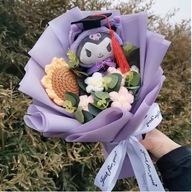 HELLO KITTY SZTUCZNE KWIATY BUKIET PREZENT NA WALENTYNKI 35 cm