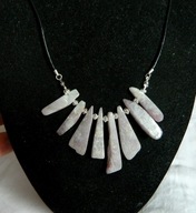 Fluoryt naturalny - kamień intuicji, naszyjnik, kolia