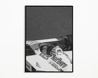 PLAKAT AYRTON SENNA MCLAREN F1 FORMULA 1 GP BOLID WYŚCIGOWY PLAKAT A3