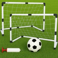 BRAMKA PIŁKARSKA DLA DZIECI MAŁA SKŁADANA ZESTAW PIŁKA POMPKA DO OGRODU