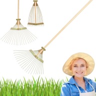 GRABIE OGRODOWE METALOWE WACHLARZOWE REGULOWANE DO TRAWY TRAWNIKA OGRODU